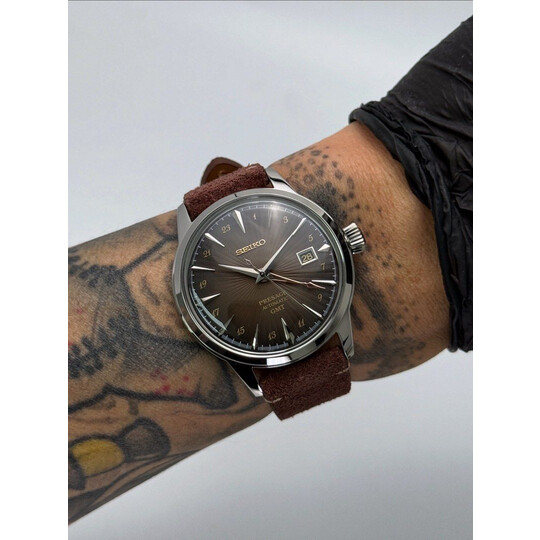 Custom Seiko Mod • Brown Rose Gold Cocktail Presage • 40.5mm